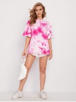 Tie Dye Oversized Longline Tee