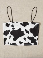 Cow Print Cami Top