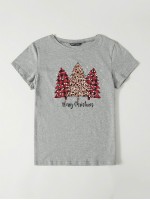 Christmas Tree & Slogan Graphic Tee