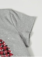 Christmas Tree & Slogan Graphic Tee