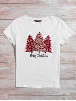 Christmas Tree & Slogan Graphic Tee