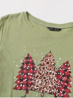 Christmas Tree & Slogan Graphic Tee