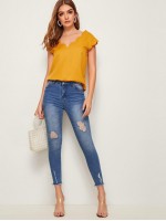 Scallop Edge Solid Top