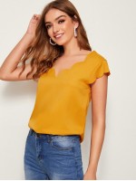 Scallop Edge Solid Top