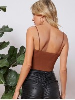 Solid Crop Cami Top