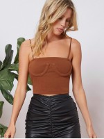 Solid Crop Cami Top