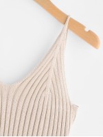 Ribbed Cropped Cami Top