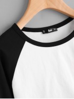 Crop Baseball Tee