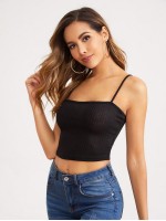 Ribbed Cropped Cami Top