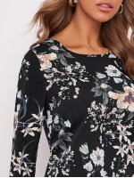 Floral Print Round Neck Top