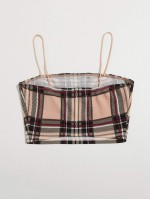 Tartan Crop Cami Top