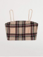 Tartan Crop Cami Top