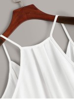 Asymmetrical Hem Wrap Cami Top