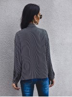 Striped Drop Shoulder Blouse