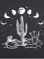 Cactus And Galaxy Print Tee