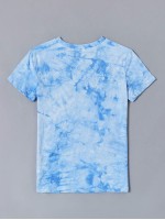 Tie Dye Tropical Print Tee