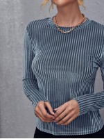 Ribbed Velvet Top