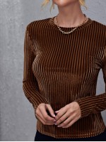 Ribbed Velvet Top