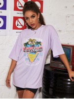 Los Angeles Summer Graphic Oversized Tee