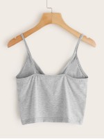 Surplice Front Crop Cami Top