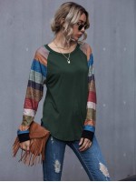 Colourblock Raglan Sleeve Tee