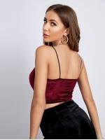 Velvet Bustier Cami Top