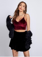 Velvet Bustier Cami Top