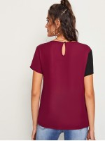 Cut-and-Sew Sequin Panel Top