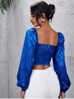 Sweetheart Neck Satin Top