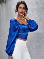 Sweetheart Neck Satin Top