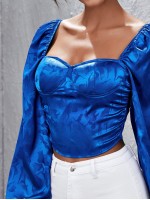 Sweetheart Neck Satin Top