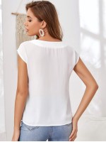 V-neck Solid Top