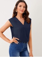 V-Neck Solid Top