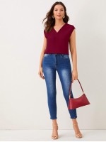 V-Neck Solid Top