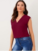 V-Neck Solid Top