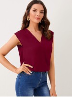 V-Neck Solid Top