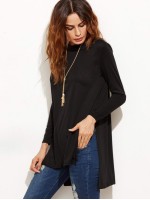 Slit Side High Low T-shirt