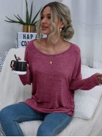 Twist Backless Drop Shoulder Tee