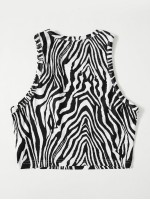 Zebra Striped Tank Top