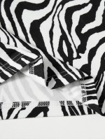 Zebra Striped Tank Top