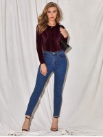 Ribbed Velvet Top