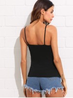 Form-Fitting Crisscross Cami Top