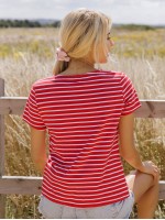 Striped Print Tee