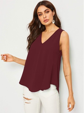 V-neck Flowy Top