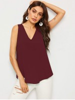 V-neck Flowy Top