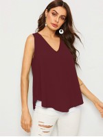 V-neck Flowy Top