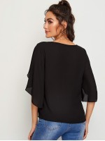 Split Sleeve Solid Top