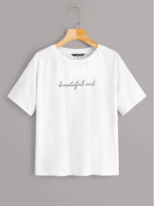 Slogan Graphic Tee