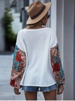 Contrast Patchwork Drop Shoulder Tee