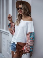 Contrast Patchwork Drop Shoulder Tee